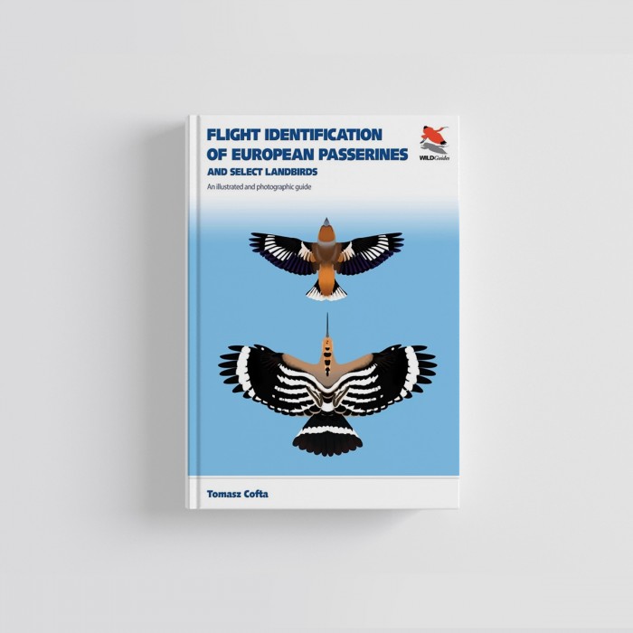 Knyga  "Flight Identification of European Passerines and Select Landbirds: An Illustrated and Photographic Guide"