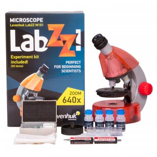 Mikroskopas Levenhuk LabZZ M101 Orange 40x-640x
