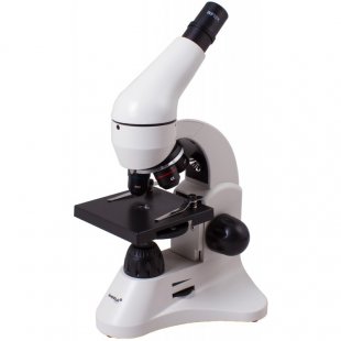Mikroskopas Levenhuk Rainbow 50L Moonstone 40x 800x su eksperimentiniu rinkiniu