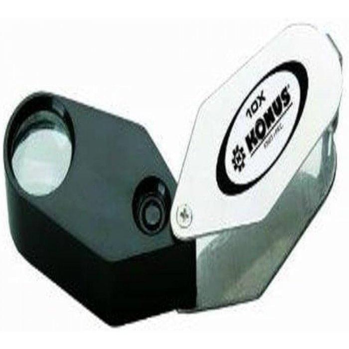 Didinamasis stiklas Linen tester 10x LED
