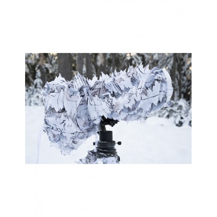 Maskuotė 3D mažesniam foto objektyvui sniegas