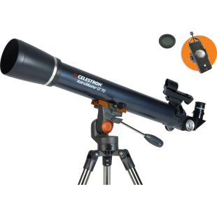 Teleskopas Celestron Astromaster LT 70AZ su telefono adapteriu ir Mėnulio filtru
