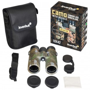  Žiūronai Levenhuk 10x42 Camo Grass