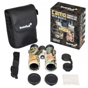  Žiūronai Levenhuk 10x42 Camo Rind